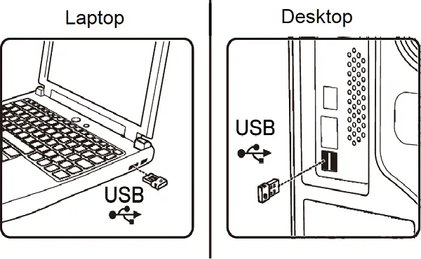 how to connect a wireless mouse to a dell laptop