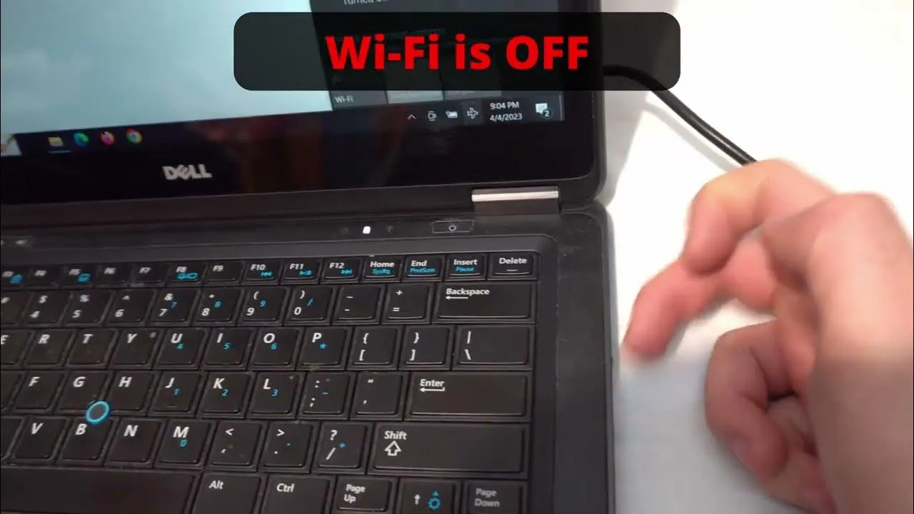 how to turn wifi on dell laptop