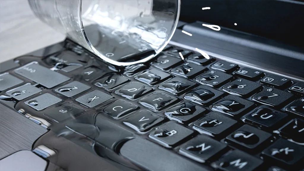 what to do when water spilled on laptop