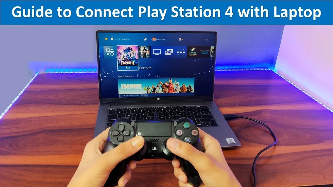 can you play a ps4 on a laptop