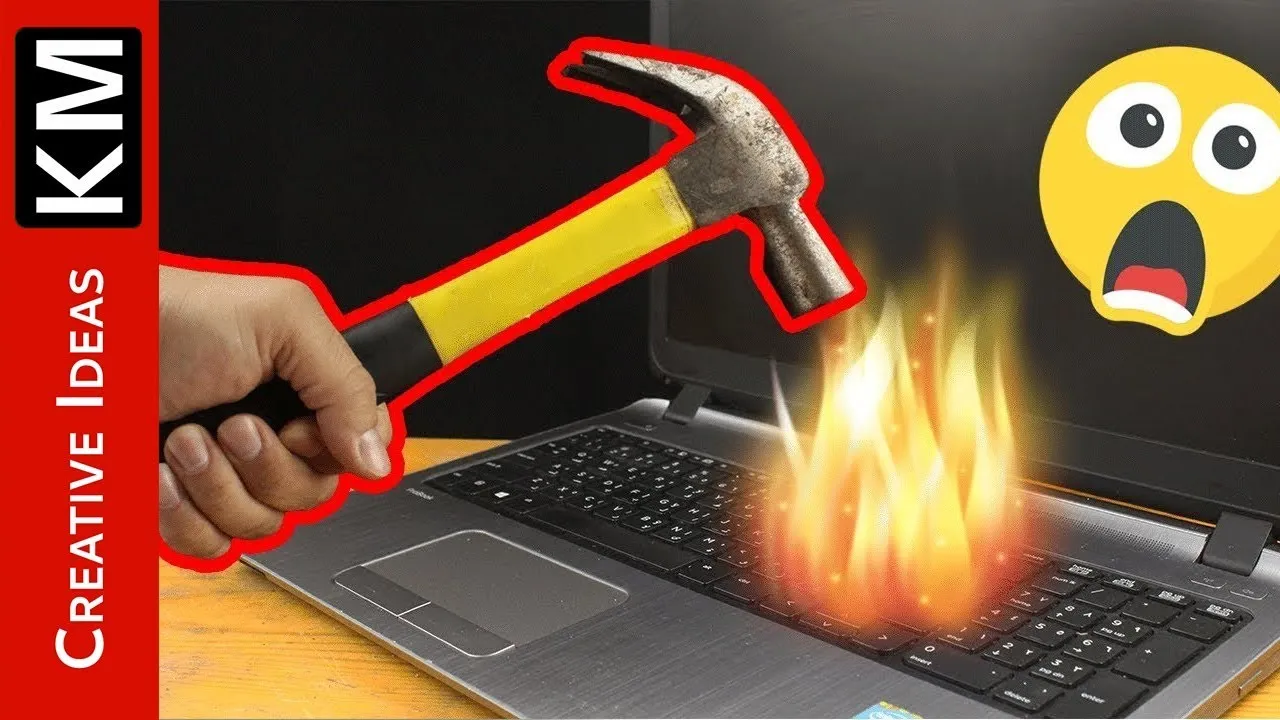 how to destroy laptop