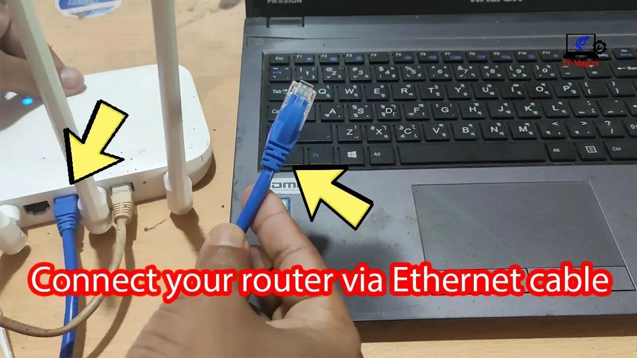 how to plug ethernet into laptop