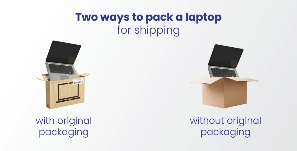 how to ship a laptop without original box