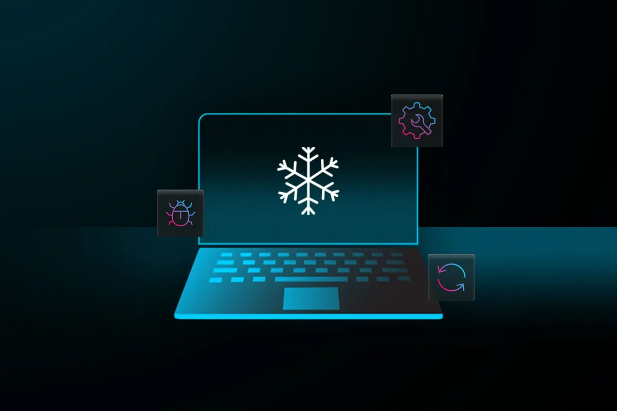 how to shut down frozen laptop